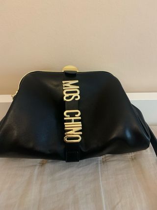 Bolso Moschino Negro y Dorado