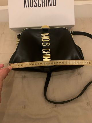 Bolso Moschino Negro y Dorado