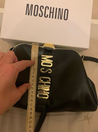 Bolso Moschino Negro y Dorado