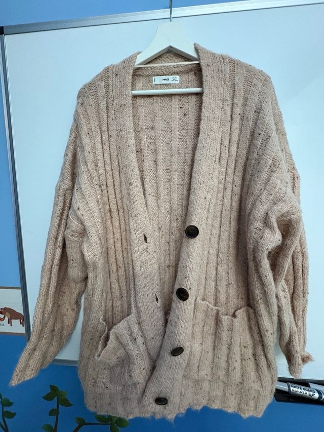 Rebeca larga Mango rosa palo