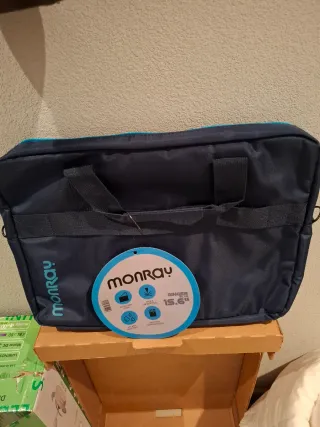 Maletín funda ordenador Monray azul 15.6