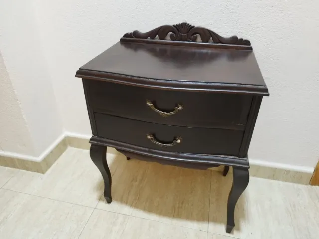 2 Mesitas Noche Madera Antiguas