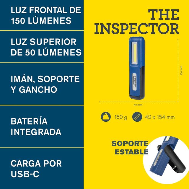 NUEVO - Linterna LED Rapid USB Carga Magnética