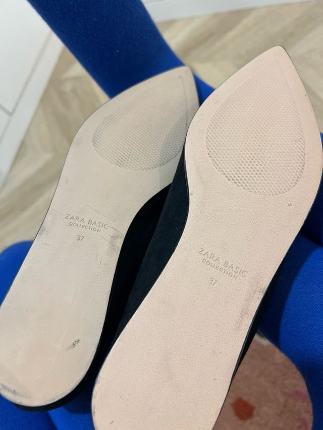 Bailarinas Zara Negras Talla 37 con etiqueta