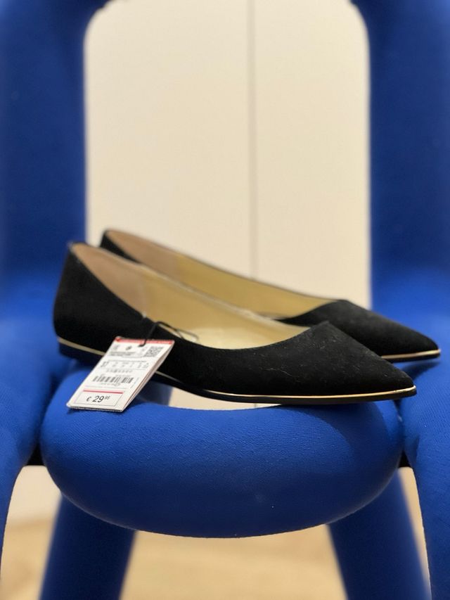 Bailarinas Zara Negras Talla 37 con etiqueta