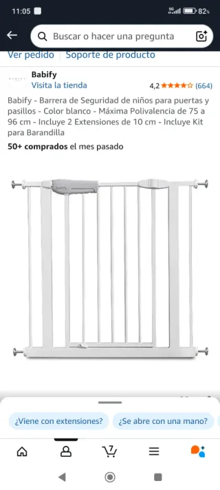 Barrera de seguridad para niños