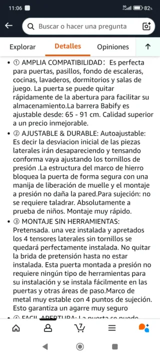 Barrera de seguridad para niños