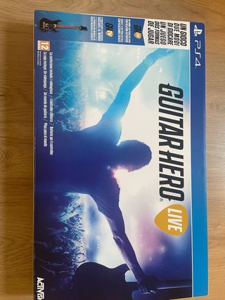 Guitar Hero Live PS4 con guitarra y juego.