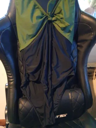 Bañador mujer talla M verde y negro