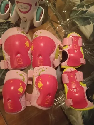 Patines extensibles Hudora rosas con corazones