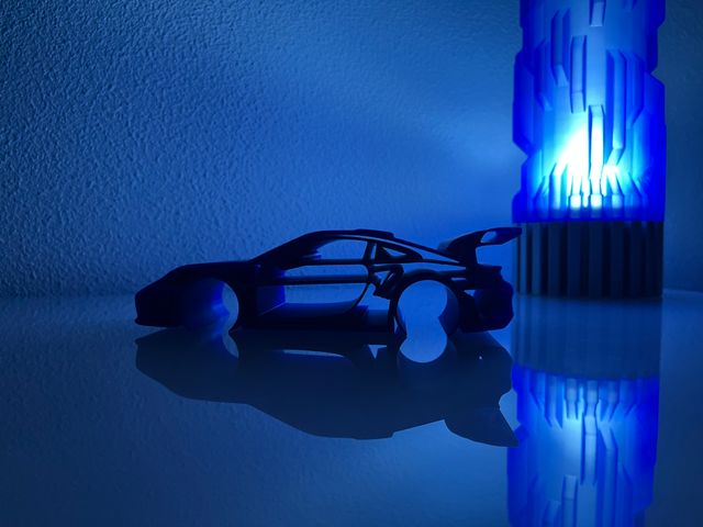 Lampada Decorativa Blu