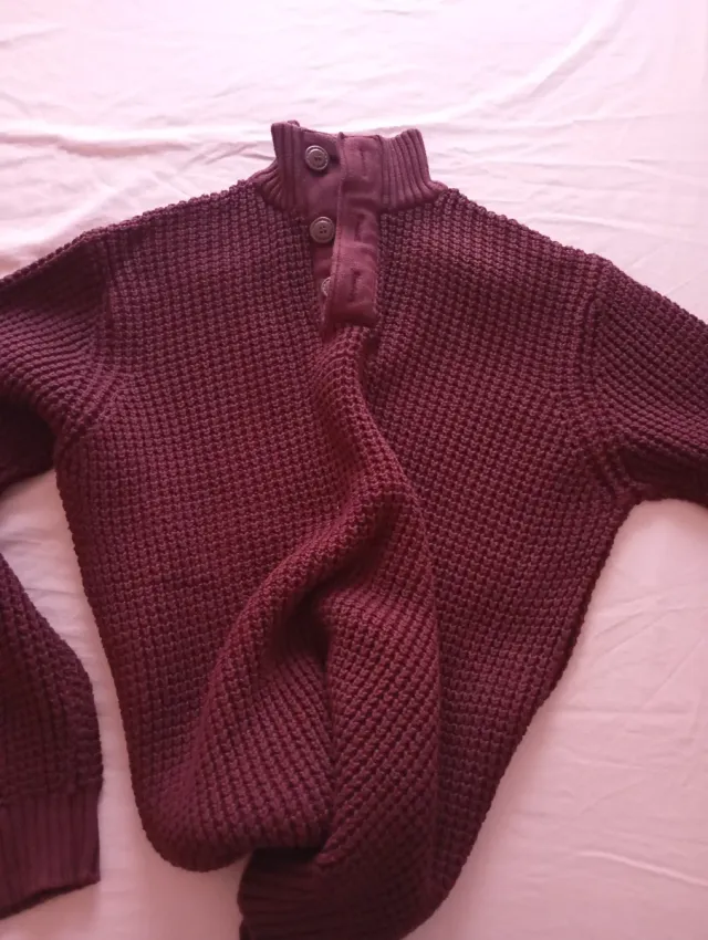 Jersey TEX punto  Color granate talla L