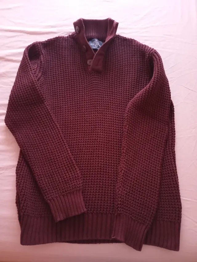 Jersey TEX punto  Color granate talla L