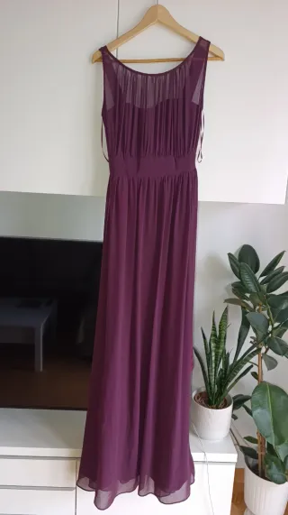 Vestido largo morado