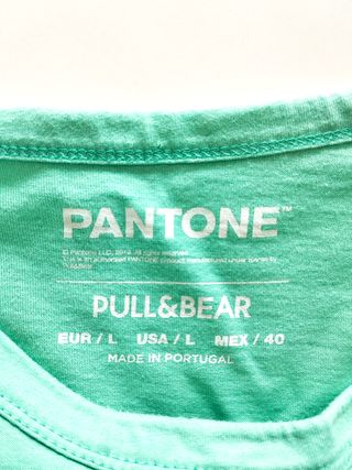 Camiseta Pull&Bear x Pantone Verde