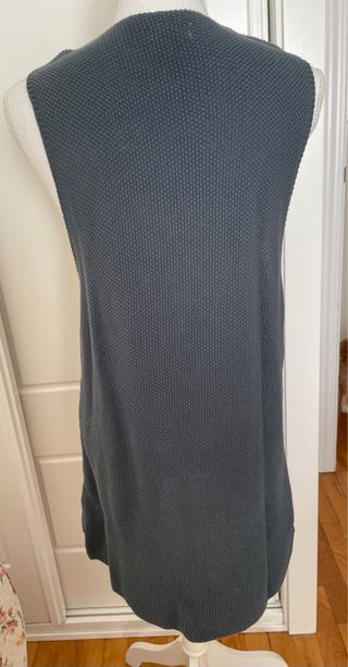 Chaleco Renatta&go Talla Única Gris verde oscuro