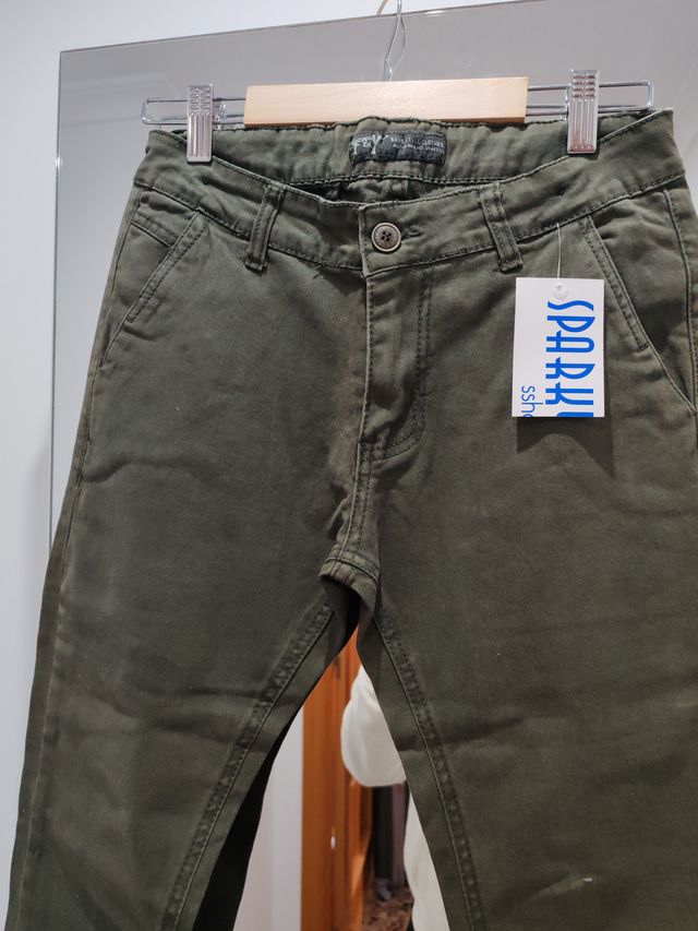 Pantalón vaquero verde 14 años