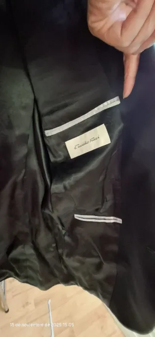 Traje de chaqueta hombre negro emidio tucci