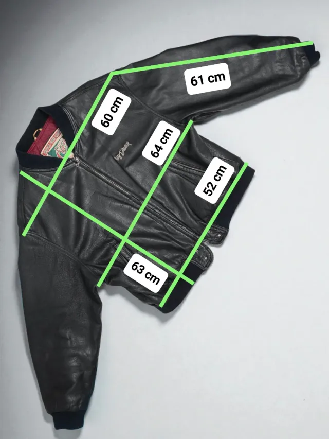 Chaqueta Bomber Diesel Cuero Auténtico Talla XL