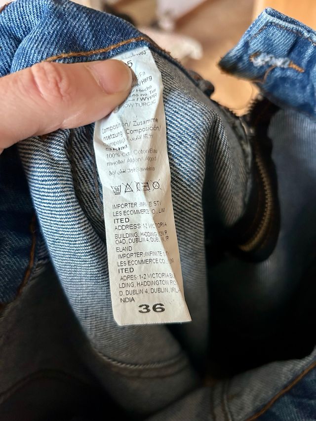 Falda larga vaquera azul