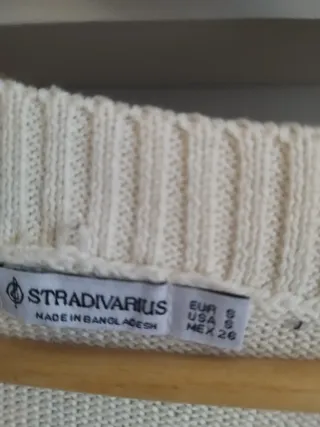 Chaleco beige Stradivarius talla S