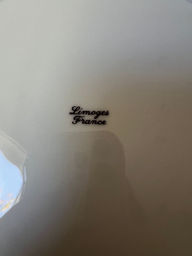 Plato Limoges porcelana - Pintado a Mano - Nuevo