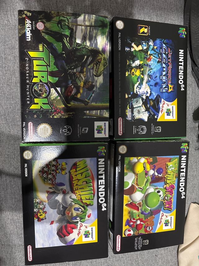 Scatole di ricambio N64 - Turok, Jet Force, Mischief Maker