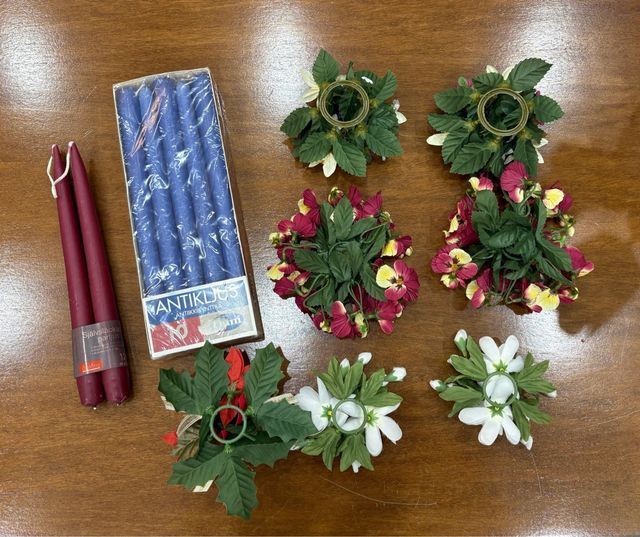 Set Svedese natalizio 12 Candele + 7 Ghirlande