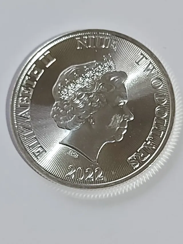 Moneda Niue 2022 León Rugiente 1 onza Plata 0.999