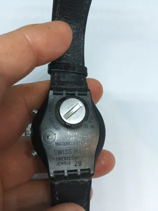 Swatch Chrono Wall Street Reloj Negro