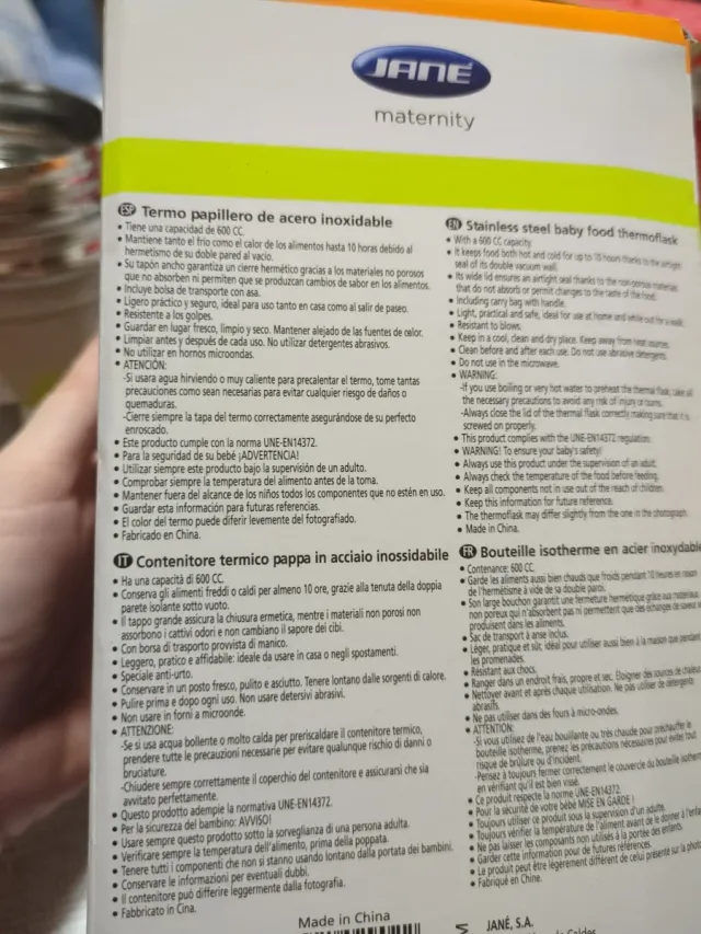 Termo comida niños Janè