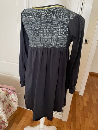 Vestido Boho Étnico Bordado Años 2000
