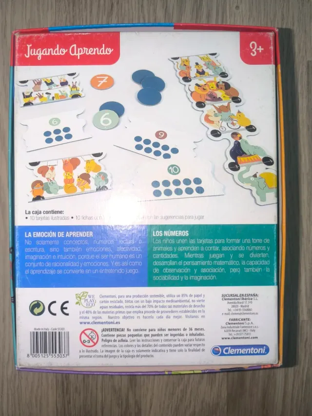 Juego Clementoni Números 3+