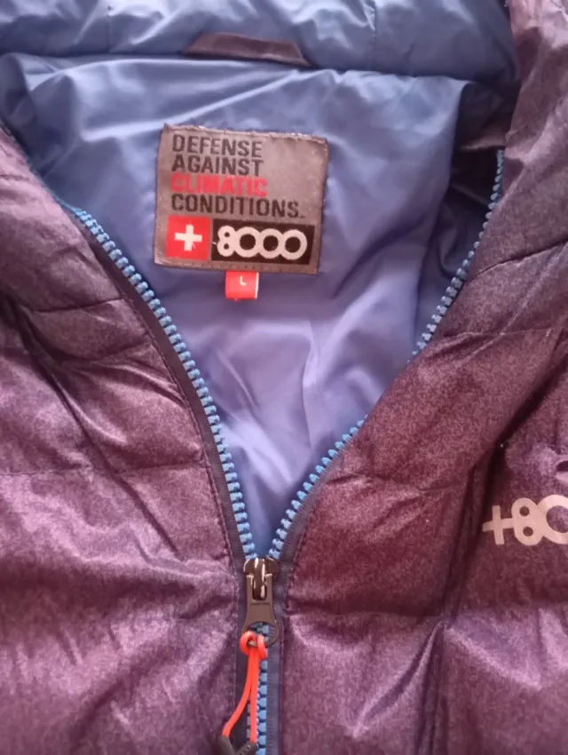 Plumífero ligero 8000 azul/morado