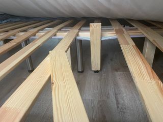 Estructura cama madera 180cm con cabecero