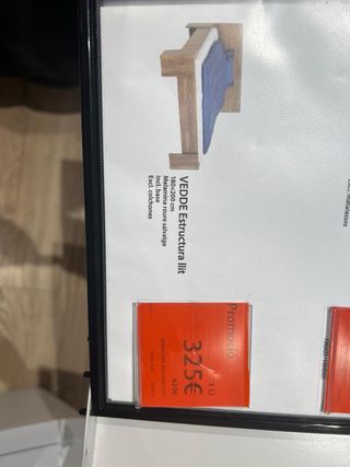 Estructura cama madera 180cm con cabecero