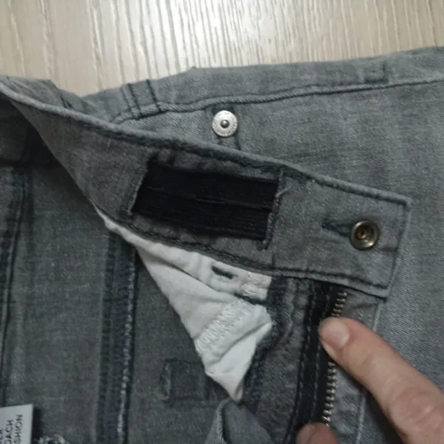 2 Vaqueros Niños Gris