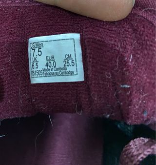 Zapatillas Vans granates