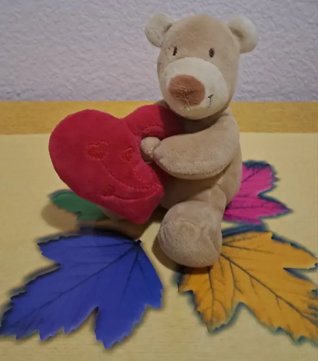 Peluche Osito Corazón Rojo con Corazones