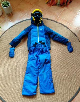 Conjunto esquí Wedze azul y verde