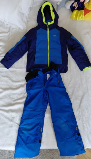 Conjunto esquí Wedze azul y verde