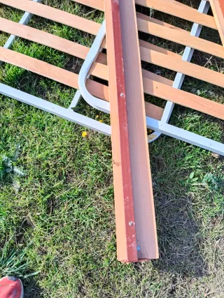 Somier metálico con lamas de madera