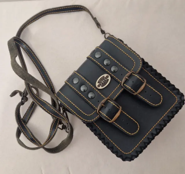 Bolso mini cuero Pepe Jeans azul marino
