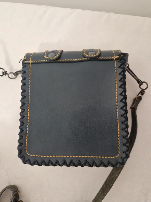 Bolso mini cuero Pepe Jeans azul marino