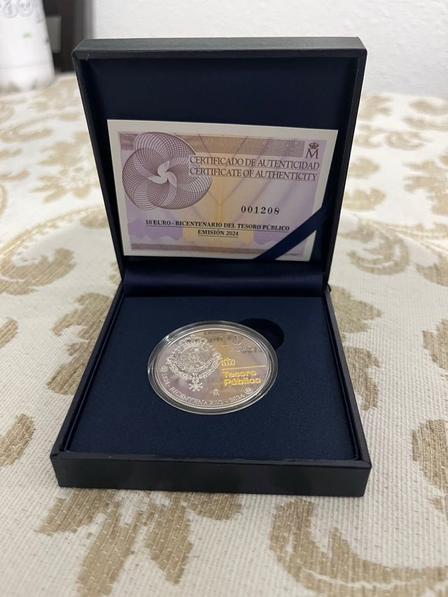Moneda 10 Euro Bicentenario Tesoro Público 2024