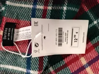 Bufanda Bershka Tartán Multicolor