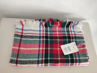 Bufanda Bershka Tartán Multicolor