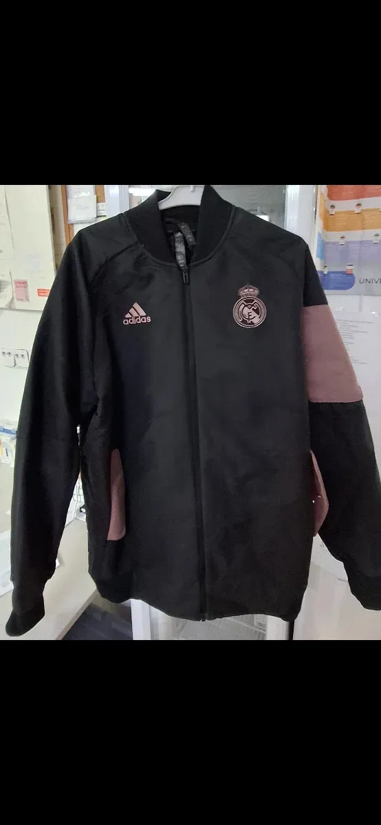 Abrigo Adidas Preto e Rosa para Real Madrid