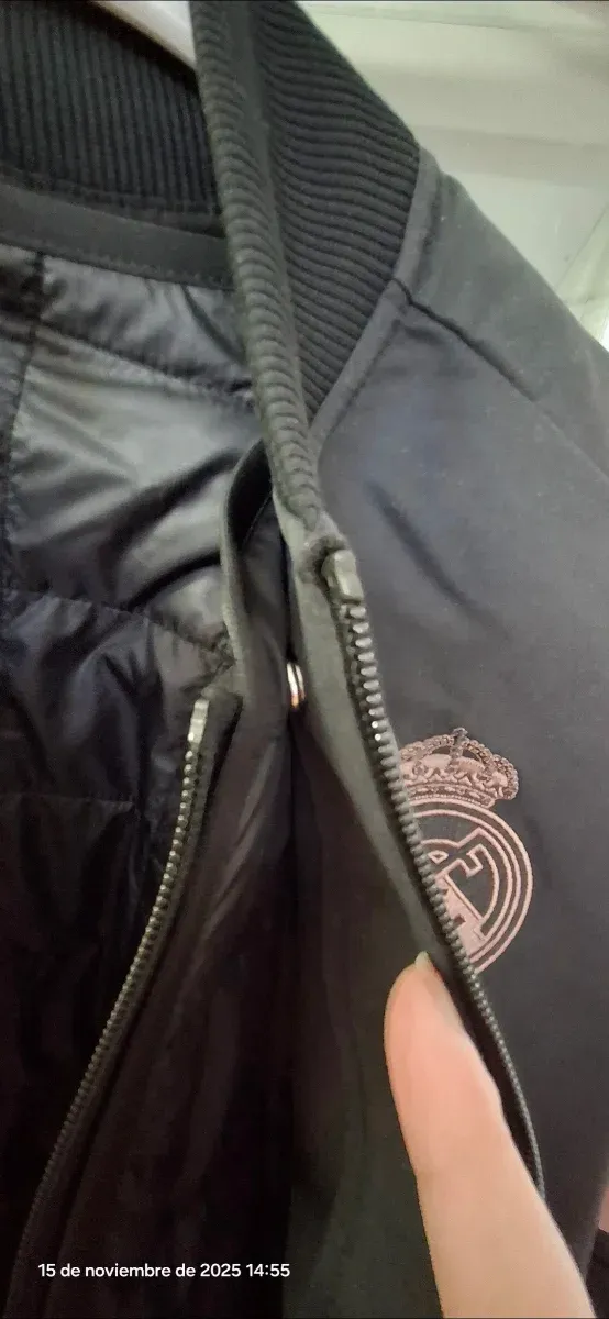 Abrigo Adidas Preto e Rosa para Real Madrid