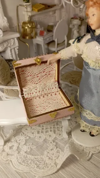 Valigetta piccola in miniatura Dollhouse 1:12